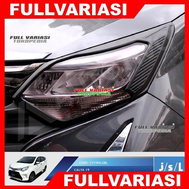 Garnish Lampu Depan Belakang SIGRA 2019-2022 Hitam Doff