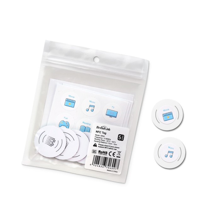 BroadLink NFC Tags NTAG215 Waterproof NFC Tag Sticker Trigger Home