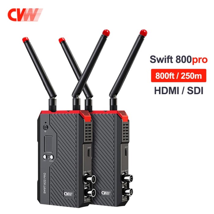 CVW SWIFT 800pro 800ft Wireless HD image Video Transmission System