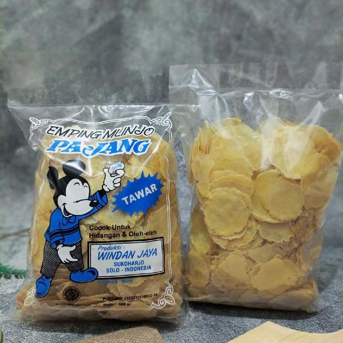 

terbaru !!! emping melinjo tipis ukuran kecil sp mentah kualitas super 400 / 500gr camilan food