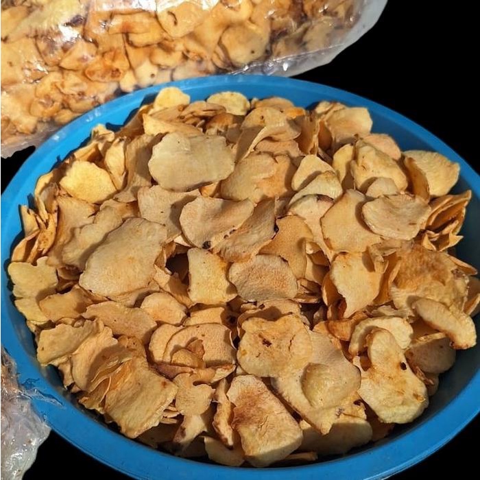 

terbaru !!! keripik gayam gurih asli goreng /250g asin bawang ready