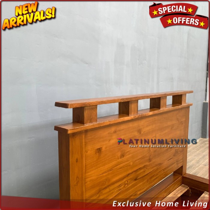 Tempat Tidur Jati nimalis 120x200 Laci 3 Dipan Jati Divan Jati