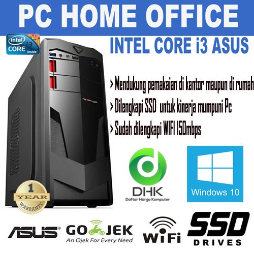 BISA GOSEND PC INTEL CORE I3 ASUS 3 TERMURAH