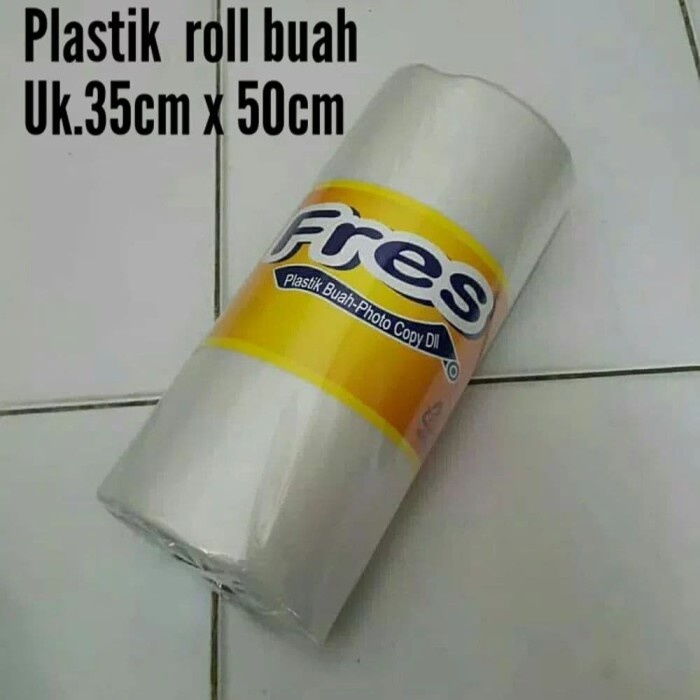 Kantong Plastik Roll Untuk Buah Buahan Uk. 35cm X 50Cm Kode 253