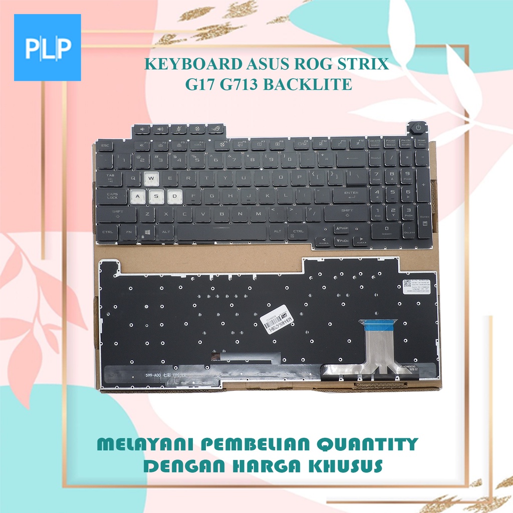 Keyboard Asus Rog Strix g17 g713 Backlight 16PIN