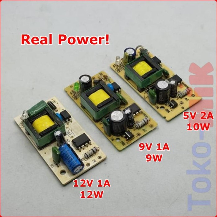 PCB Modul Adaptor Power Supply DC 5V 9V 12V 15V 18V 24V 1A 2A 3A 4A 5A