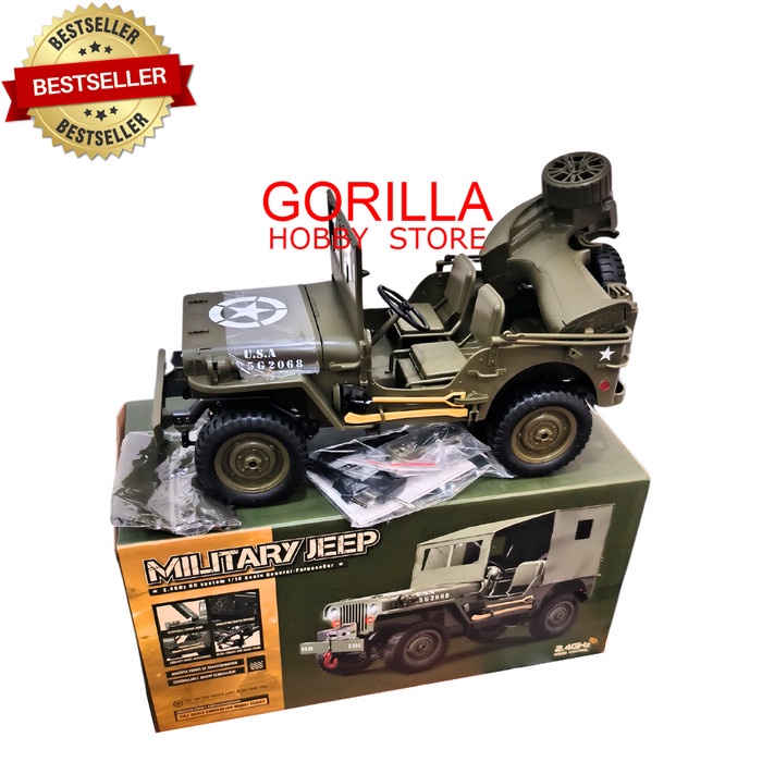 READY JJRC C8815 JEEP WILLYS MILITARY RC CAR CRAWLER OFF-ROAD FULL PROPO RTR COD