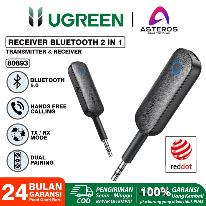Ugreen Adaptor Receiver Bluetooth 5.0 Wireless Aptx Jack 3.5 Original