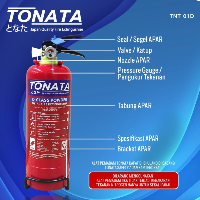 Apar D-Class Powder 1 Kg Tonata / Apar 1Kg Logam