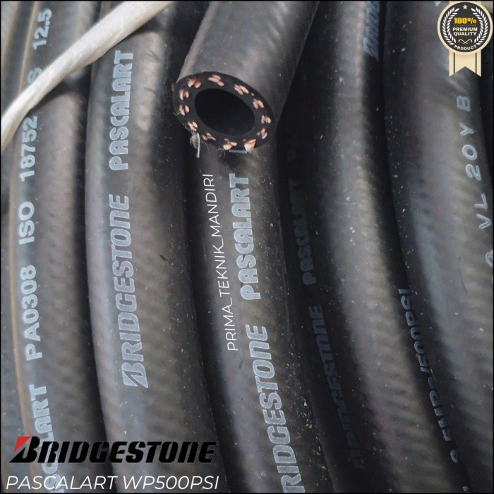 Selang Solar Bridgestone Pascalart 3/4"Inch PA0312(19x31,4)Wp 35 Bar Selang Tahan Panas Minyak Oli