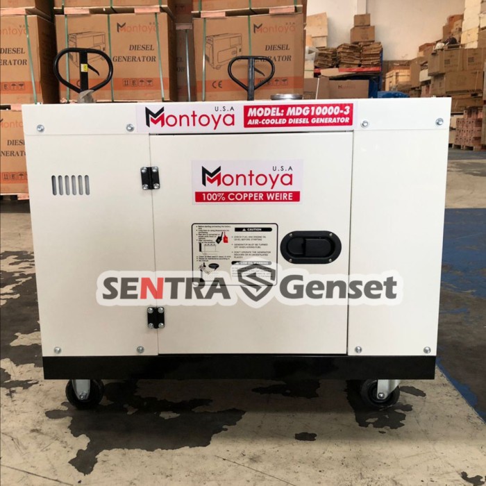 Terbaik Genset 10 Kva 3 Phase Montoya Mdg10000-3 Usa Technology