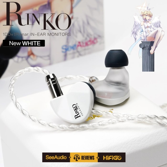 SeeAudio x Z Review White Rinko Hybrid Earphone 1DD+1Planar In-ear