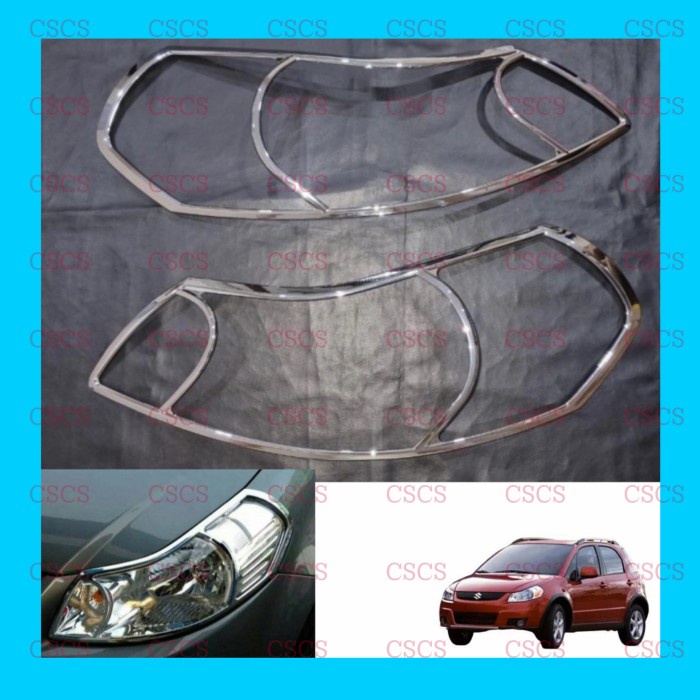 Garnish Lampu Depan Suzuki SX4 Chrome