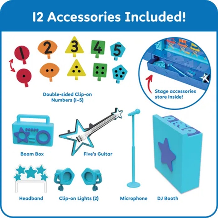 BARANG TERLARIS Hand2Mind Numberblocks Five Musical Superstar Stage, Mainan Edukasi Numberblocks