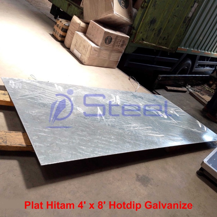 PREMIUM Plat Hitam Galvanis 5mm SPHC SS400 Plat Eser 5 mm Hotdip Galvanize