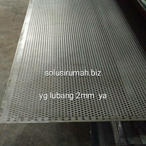 PREMIUM PLAT LUBANG Stainless T08MM HOLE 2mM ss 2 mm PER10CM PERFORATED CUSTOM