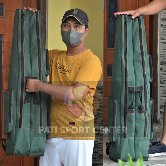 PREMIUM TAS PANCING 75CM MODEL RANSEL DUA SLOT BAHAN TERPAL TRUK ANTI AIR