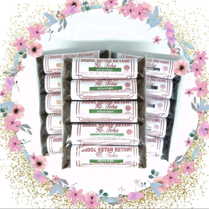 

Wdo - Dodol Betawi Asli Ketan Paris - Hb Toha Oleh Oleh Khas Jakarta (1 Pak Gulungan Isi 5Pcs 750Gr)