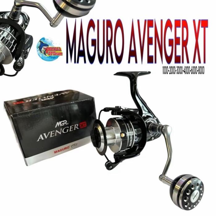 terbaru  reel maguro avenger xt 1000-8000 round knob ready