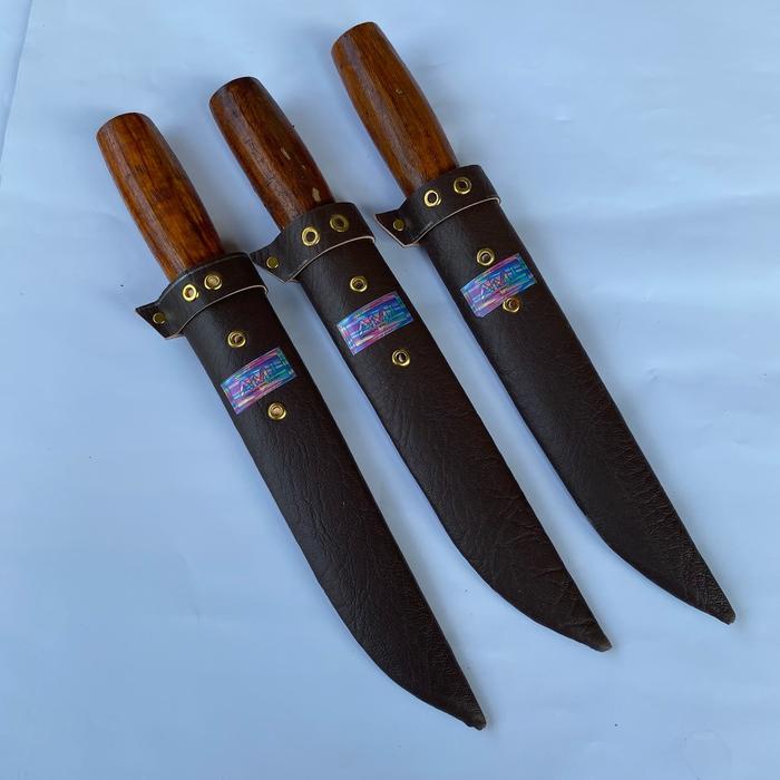 terbaru  set pisau dapur dan asahan pisau baja putih panjang 27cm kitchenware ready