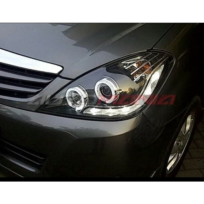 Headlamp toyota innova 2004-2011 projector led black housing