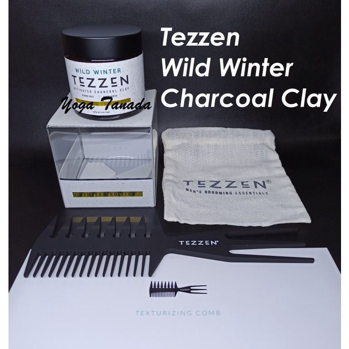 POMADE TEZZEN WILD WINTER ACTIVATED CHARCOAL CLAY LIMITED EDITION