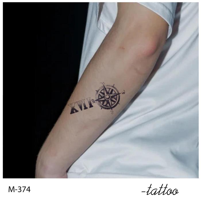 Zoar-Y64 Stiker Tato Temporary Semi Permanen Tahan Lama Tattoo Menempel Dekorasi Seni Untuk Pria Dan