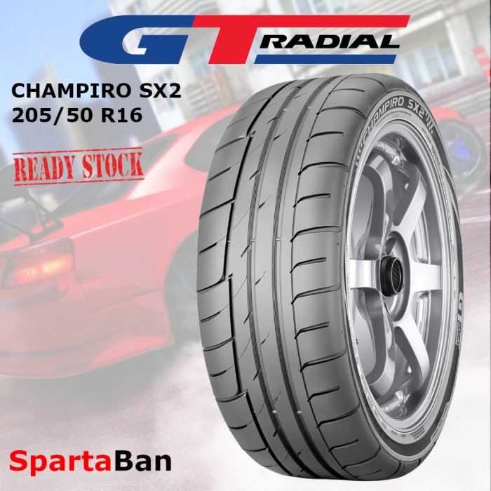 Grosir Gt Radial Champiro Sx2 205/50R16 (Ban Mobil)