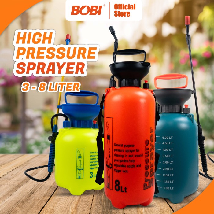 JTTOP" HIGH PRESSURE SPRAYER MANUAL MODEL GENDONGAN, SEMPROTAN HAMA, SPRAYER UNTUK TANAMAN 3 LITER,