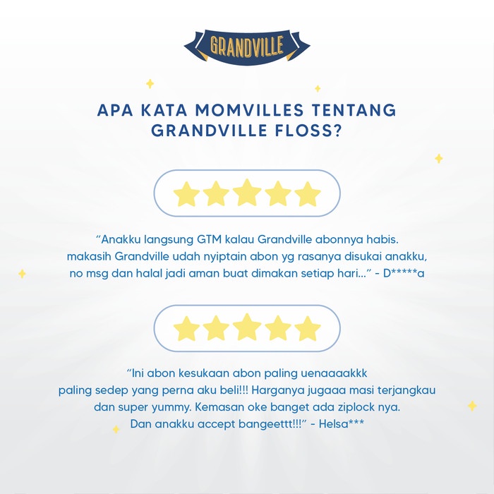 

BARANG TERLARIS [PREMIUM] Grandville Abon Ayam Crunchy Triple Pack Original