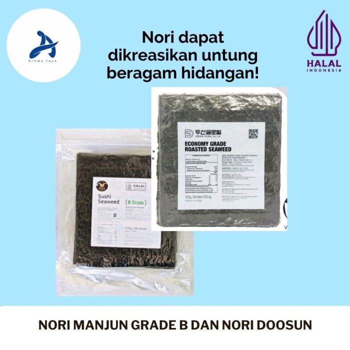 

BARANG TERLARIS sushi nori manjun 50 sheets / Gimbab / Sushi / Nori