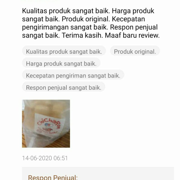 

BARANG TERLARIS Kerupuk Chicharon Per Bal (20pcs@20gram)