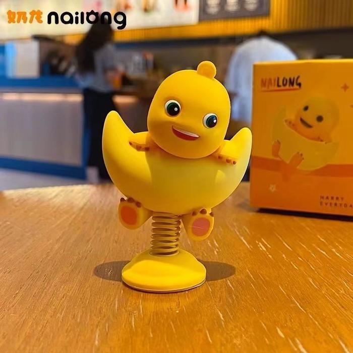 SALE  MINI FIGURE NAILONG DINO KUNING PAJANGAN DASHBOARD DEKORASI MOTOR MOBIL READYY