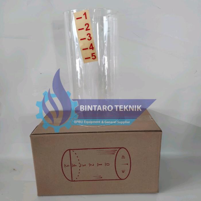 READY TABUNG KACA PENGGANTI PERTAMINI POM MINI MANUAL 5L ENGKOL KUAT TEBAL PACKING AMAN