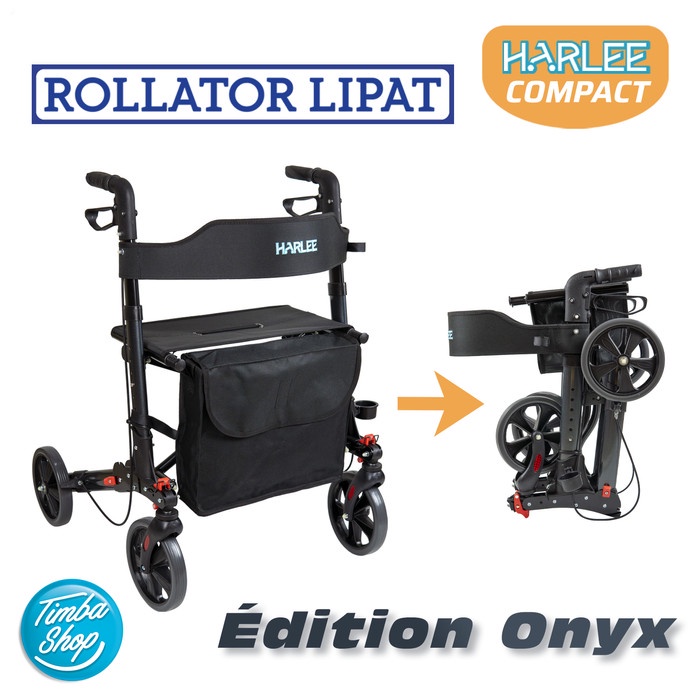Ready Harlee Compact Rollator - Edition Onyx - Walker beroda roda 4