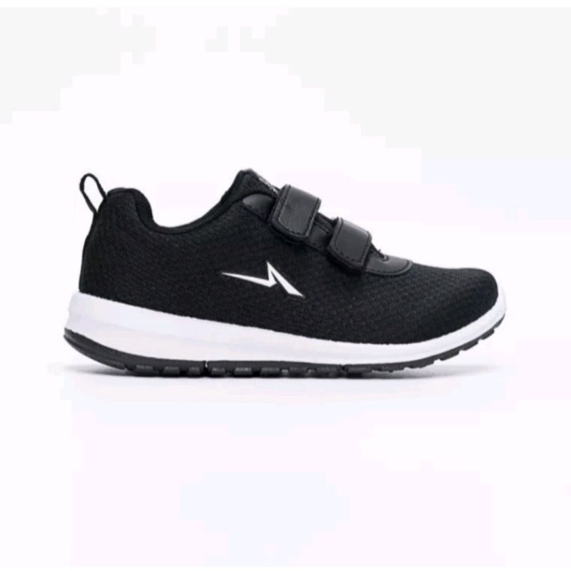 DISKON ANDO SEPATU ANAK SEKOLAH TK SD CEWEK KECIL VELCRO PEREKAT HITAM PUTIH PINK VELCRO PEREKAT