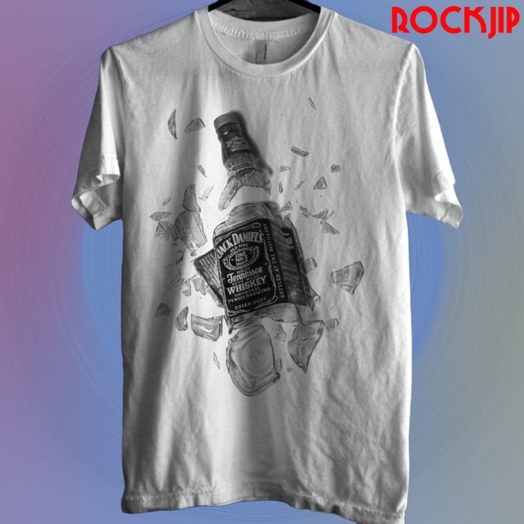Jual Kaos Baju Distro Musik Band Rock Punk Indie Metal Pria Wanita Metal Jack Daniels 6