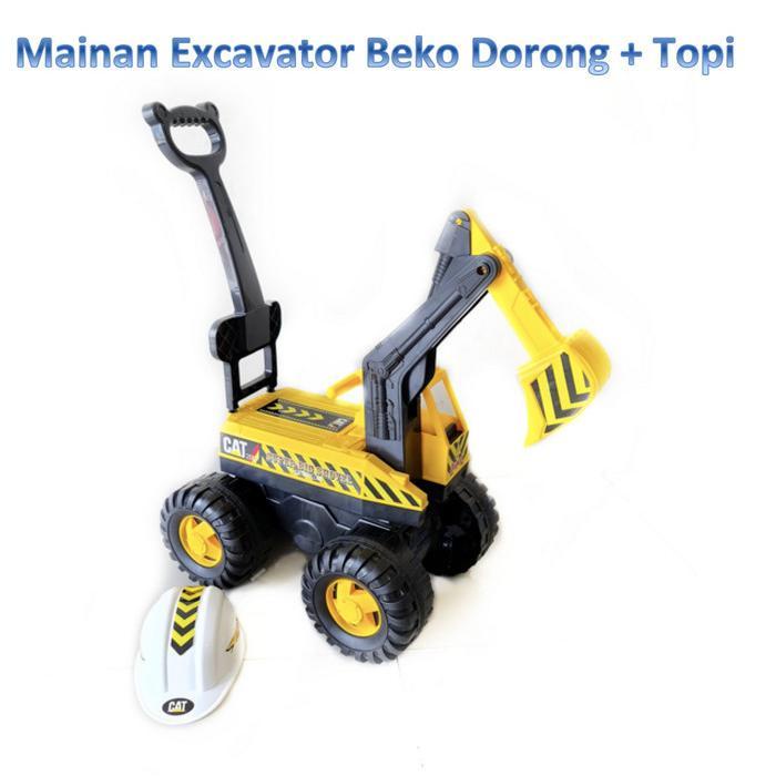 READY STOK M162 MAINAN MOBIL EXCAVATOR BEKO - MOBIL DUDUK DORONG ANAK (UK BESAR) SETIR TOYS READYY