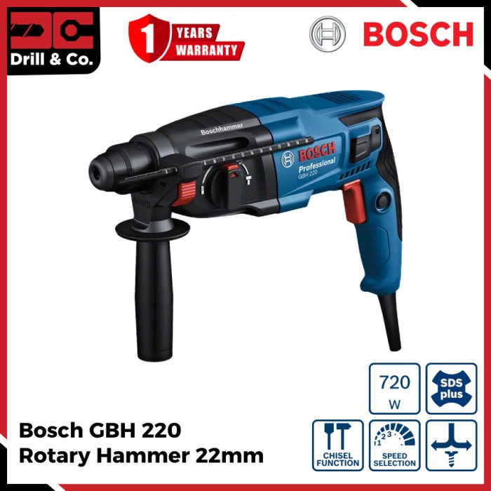 Bosch Rotary Hammer Bosch Gbh 220 Professional / Mesin Bor Bobok