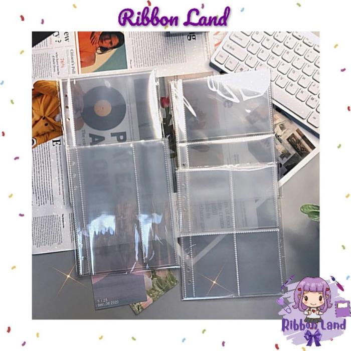 

Sleeve A5 (10 lembar) 6-Ring Double Side 2 Sisi Binder Diary Notebook Plastik