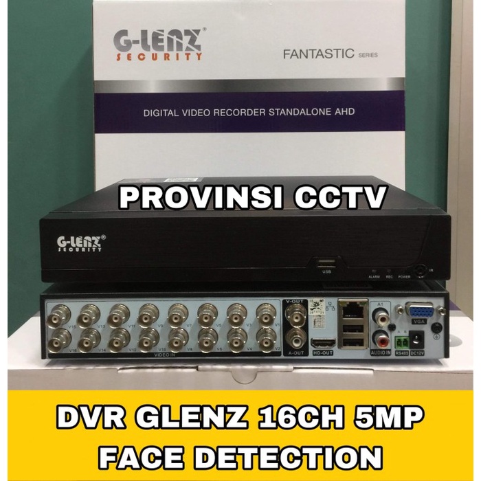 DVR 16 ANNEL GLENZ 8MP / FULL HD / F DETECTION