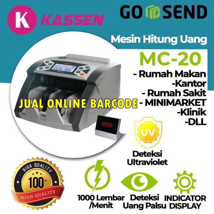 

Terlaris MONEY COUNTER BILL KASSEN MC-20 - MC20 - MONEY COUNTING MACHINE SALE
