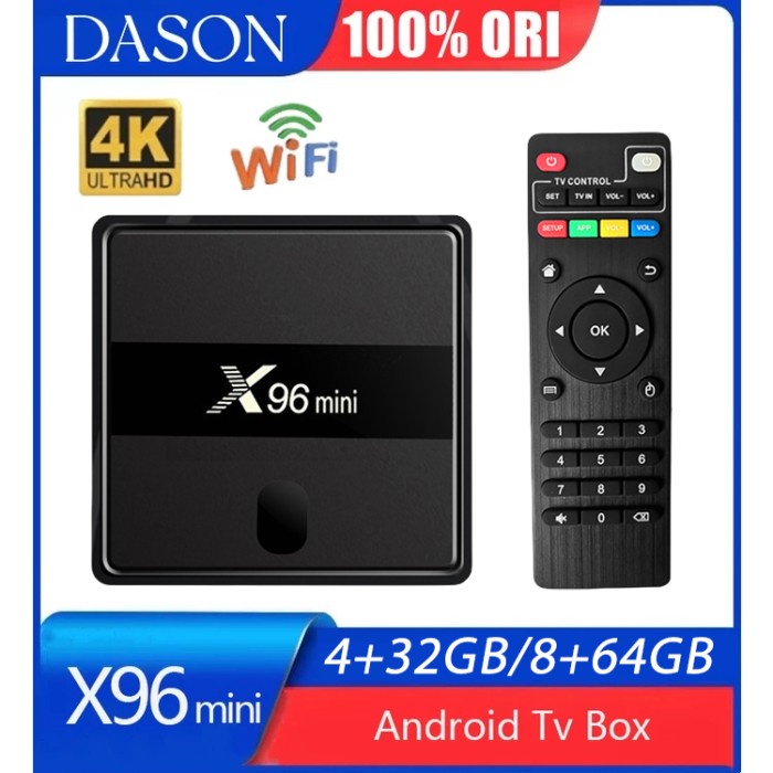HD Jaringan Set-top box X96 mini 4K Smart TV BOX Android 7.1.2 - COD