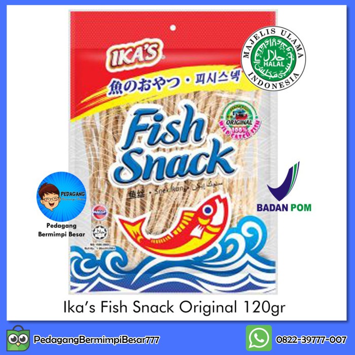 

Ready Stok" Ikas Fish Snack Original 120Gr Snack Ikan Malaysia Snack Lidi Ikan
