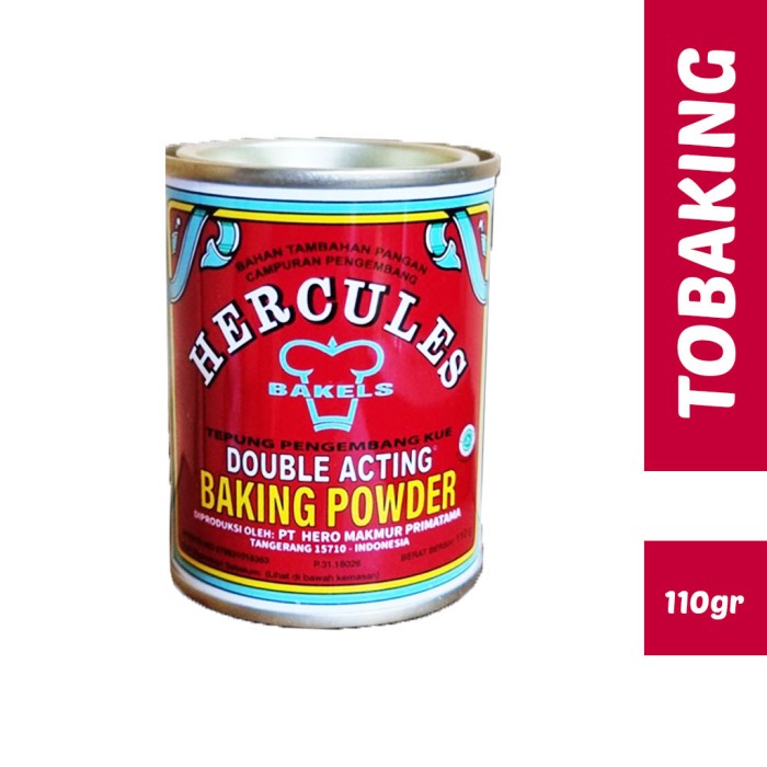 

Ready Stok" Baking Powder Hercules Double Acting 110Gr Kaleng