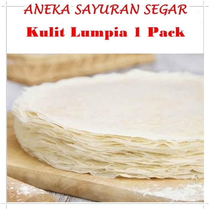 

Ready Stok" Kulit Lumpia 1 Pack - Aneka Sayuran Segar