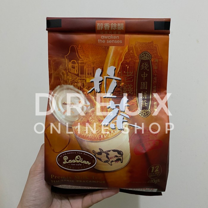 

[IMPORT] LAO QIAN Premix Milk Tea 12 Stick Packs 480gr MALAYSIA