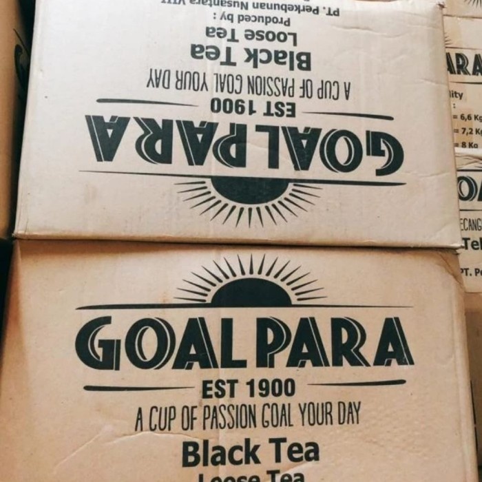 

teh golpara bubuk 250x32 pcs kartonan