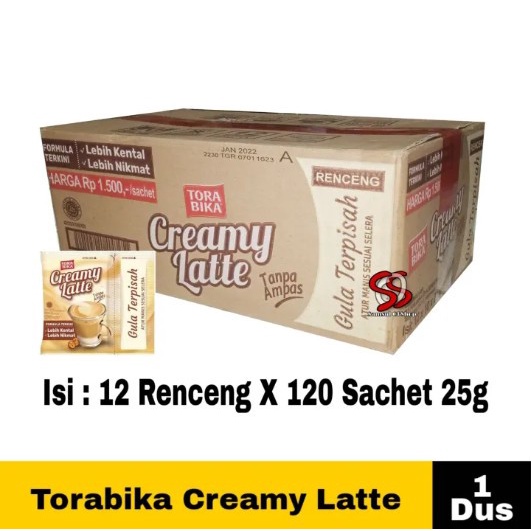 

torabika creamy late [1karton/12rtg]/ dus kopi tora bika