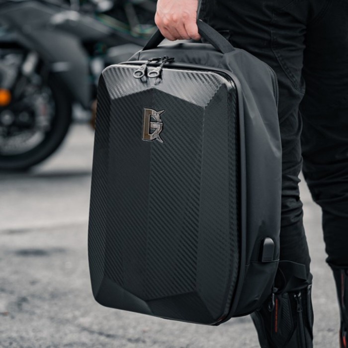 TERLARIS GHOST RACING GR-BB05 - Tas Ransel Hard Shell Pria Muat Helm
